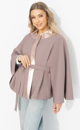 Жакет CHARUTTI Яркий эффект (вереск, с поясом)