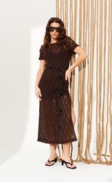 Платье Elletto Life 11139 коричневый