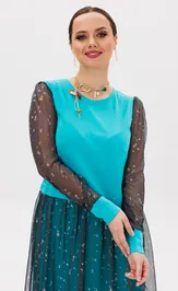 Платье Anastasia 945.6 темно-бирюзовый