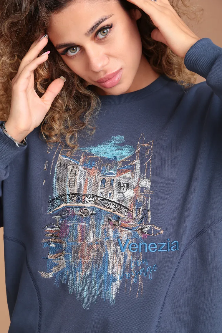 Bluza Linia L #B-1950 marengo/gorod