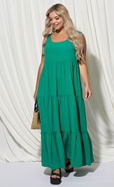 Платье DORA plus 0262-1 зеленый