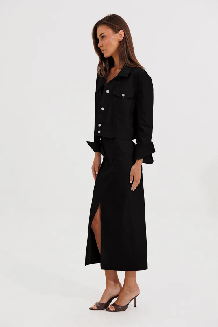Spódnica V&N fashion #1177_chernyj