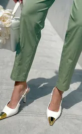 Trousers PRATA wear S035 zelenyj