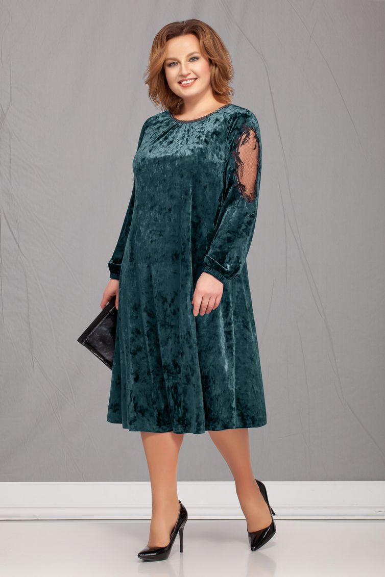 Dress Ivelta plus #1619 izumr
