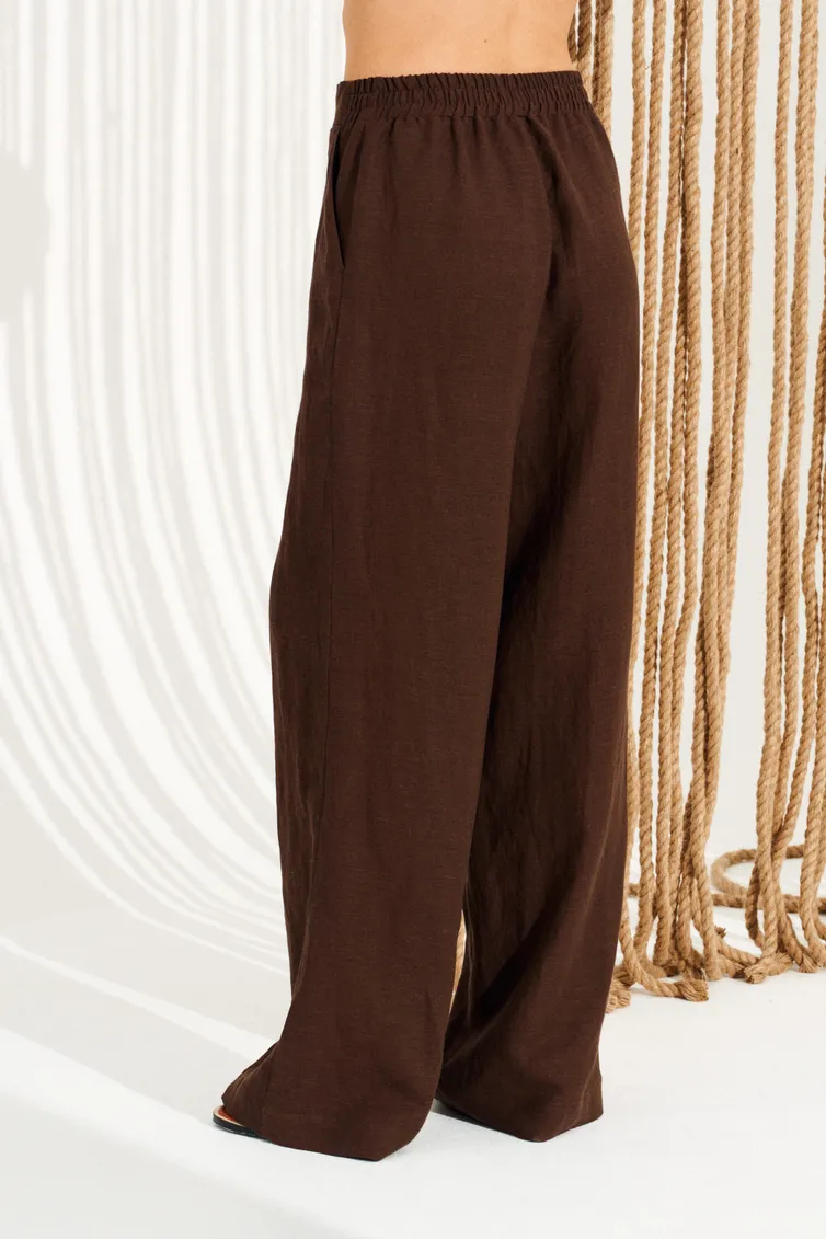 Trousers Elletto Life #2384 korichn