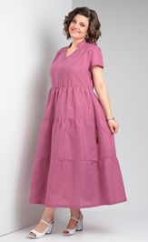Dress Celentano 5028.1 len malinovyj