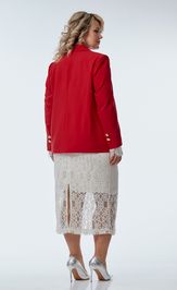 Костюм OVERYOU 244 красный с белым