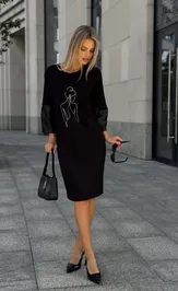 Платье Dilana Vip 2117 черный