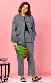 Костюм Ava fashion М-178 серый