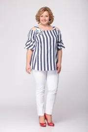 Zestaw Ladis Line #1443 belyj+ temno-sinij