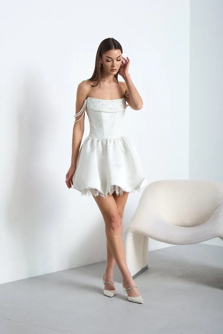 Sukienka Lady Line #4826 molochnyj