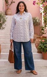 Bluzka Lissana 5037 cherno-belyj