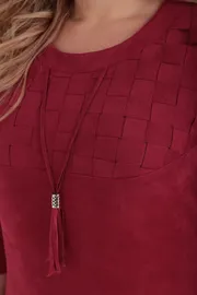 Sukienka Tensi #299a marsala