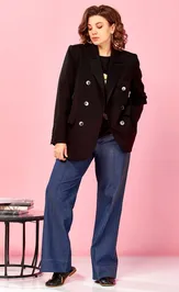 Джемперы, кардиганы, жакеты Ava fashion М-177 черный