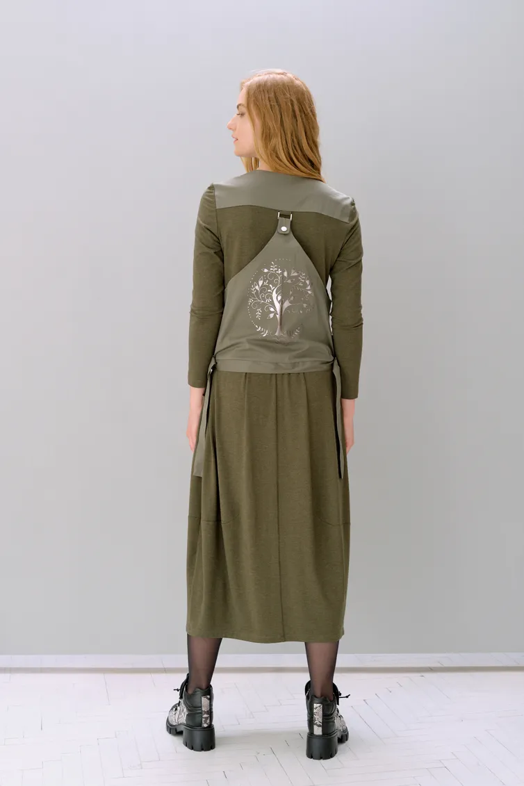 Dress Fantazia Mod #3525 xaki