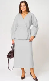 Юбка V&N fashion 1049_серый