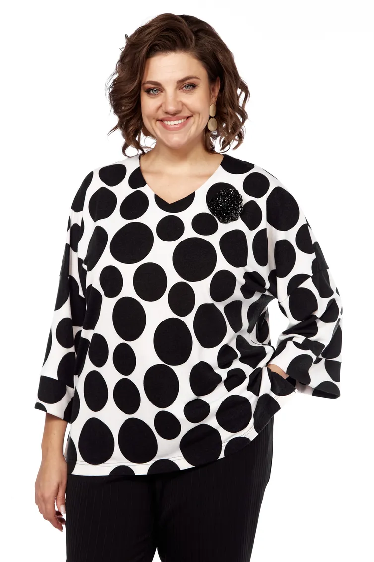 Blouson Abbi #4049 cherno-belyj
