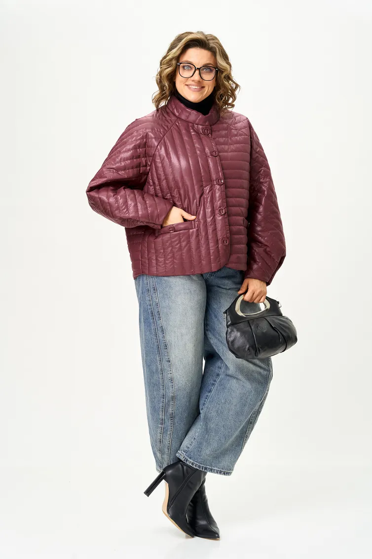 Jacket LS #6365 bordovyj