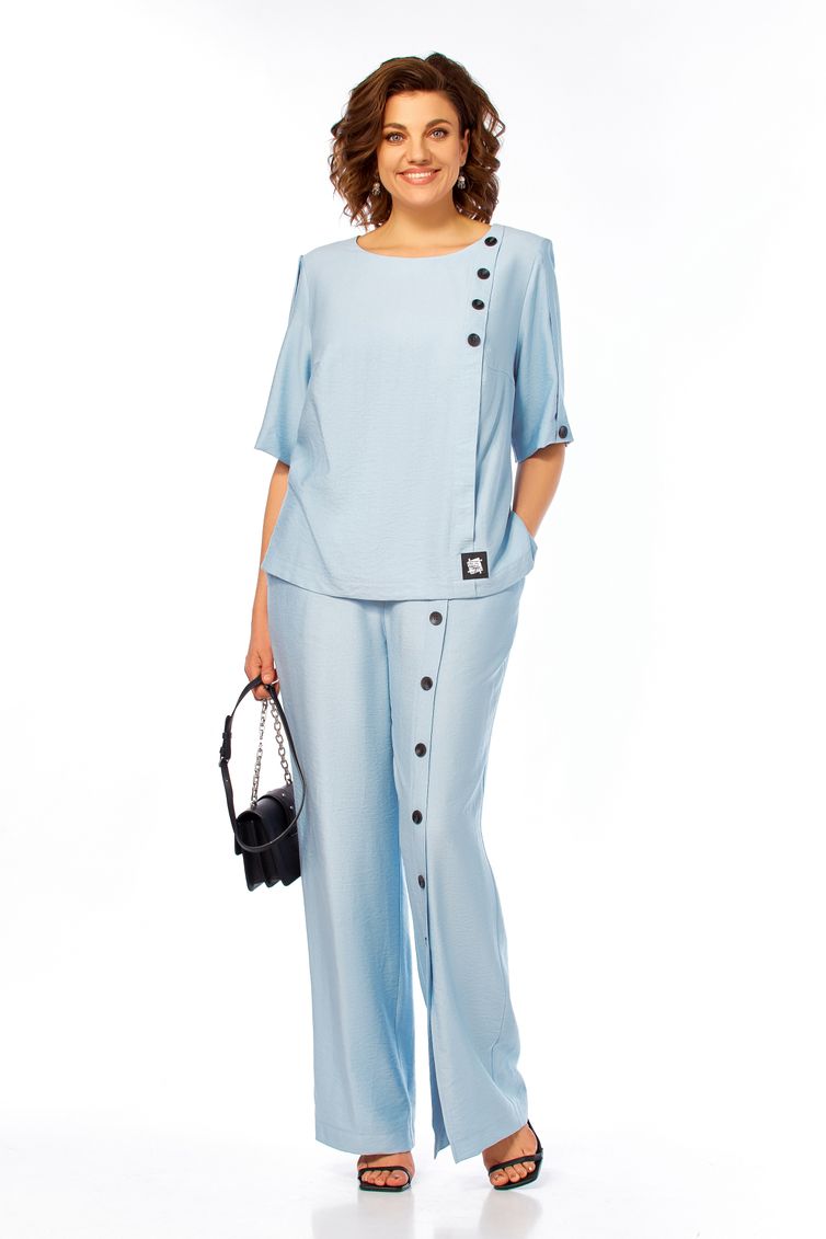 Костюм Ольга Стиль арт. С1022 голубой