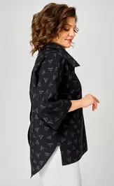 Блузка Michel Chic 786 черный, зонтик
