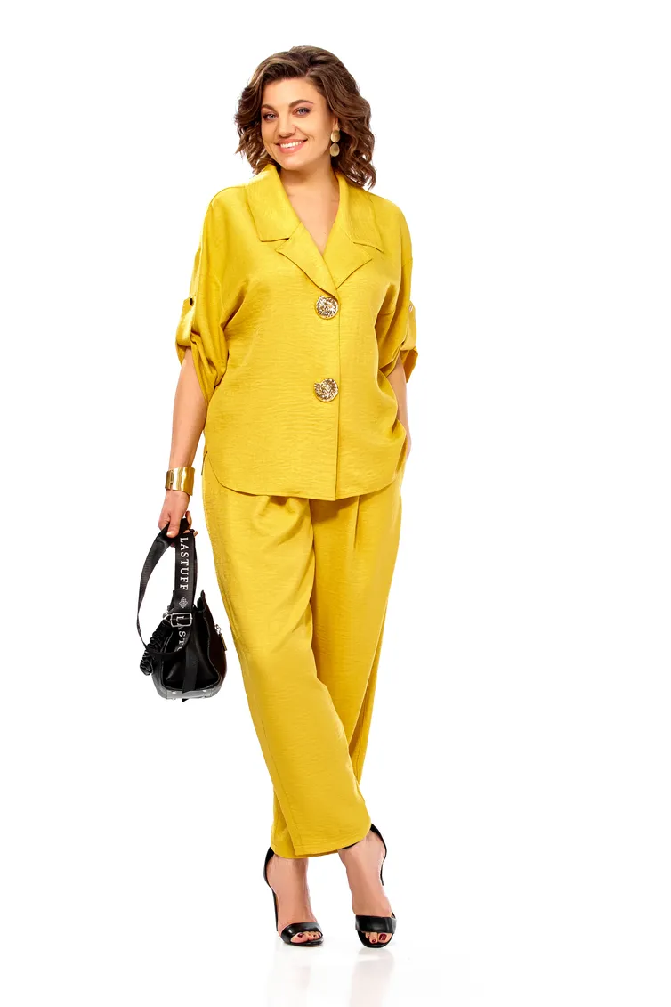 Suit Olga Style #S1013 gorchica