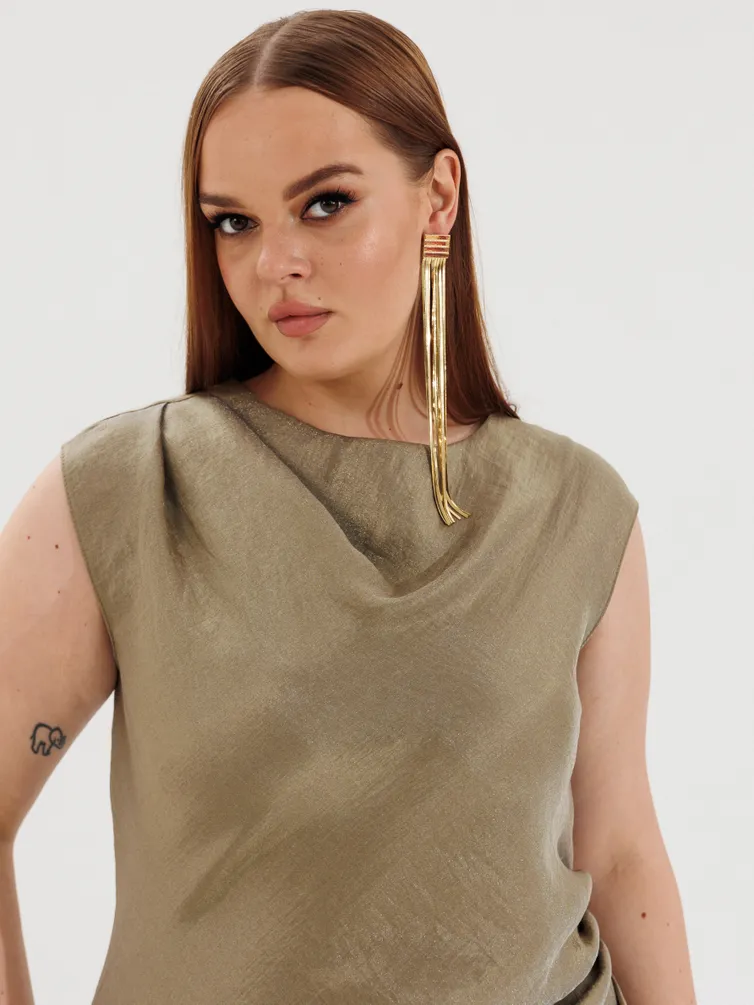 Sukienka Anastasia MAK #1317 xaki