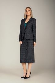 Skirt MARIKA #344-1 t.seraya v kletku