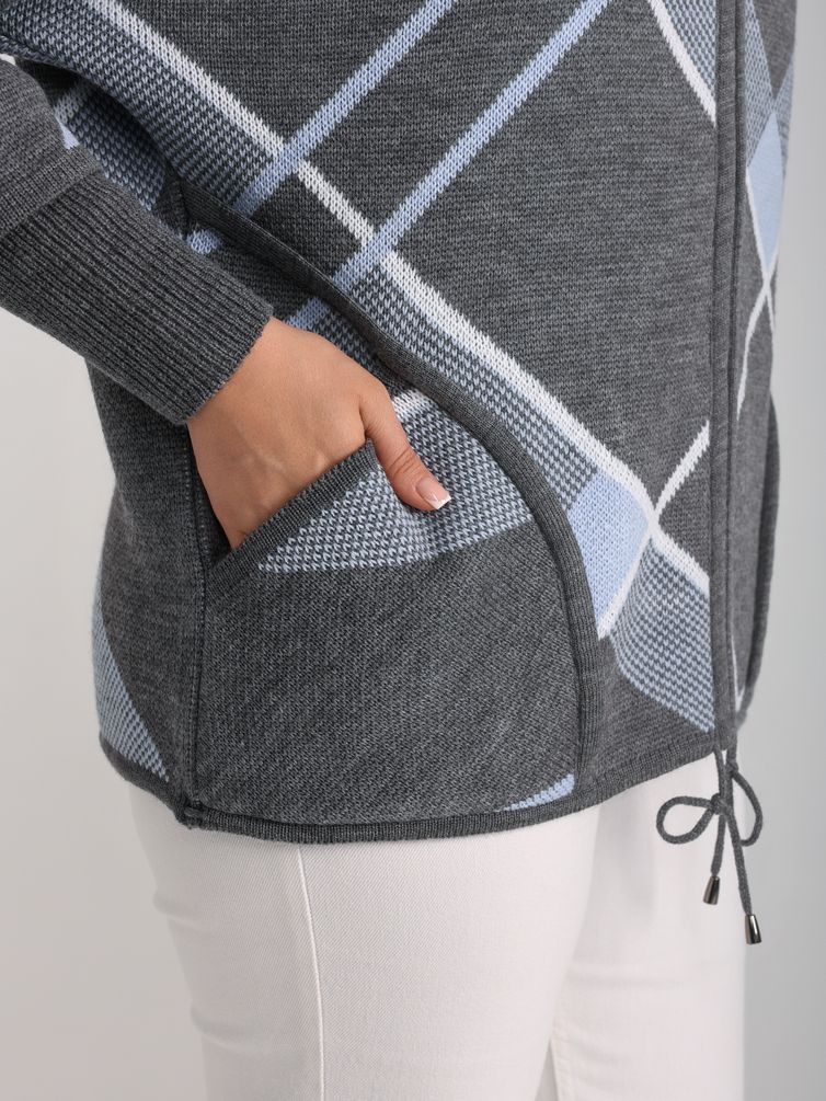 Sweter BONADI #1758 seryj