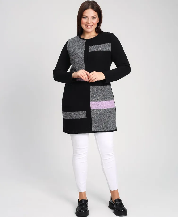 Jumper BONADI #1899 chernyj-lilovyj