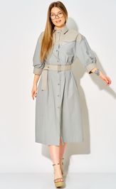 Платье LAIKONY L-434 серо-голубой