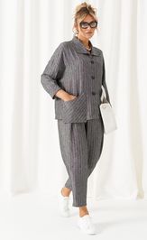 Suit Beautiful & Free 6459 poloska grafit