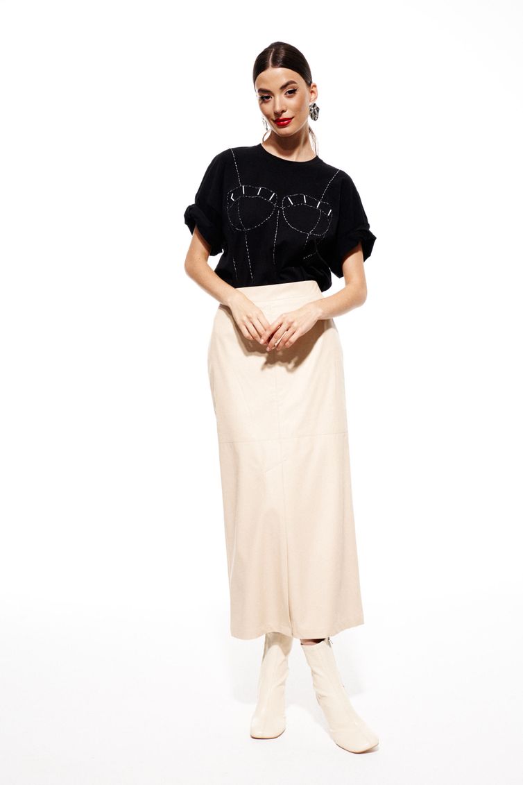 Skirt Elletto Life #2280 bezh