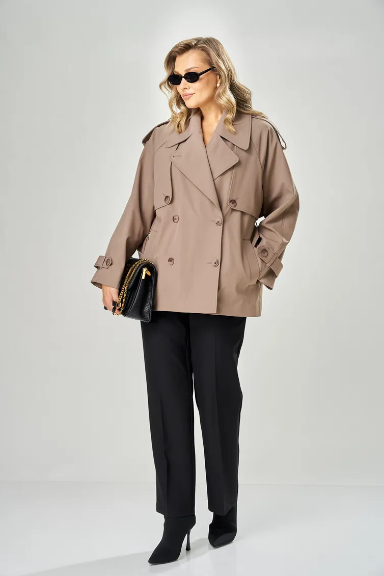 Тренч Ava fashion #M-234 mokko