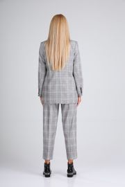 Костюм Vilena-fashion арт. 726 серая клетка+красная полоска