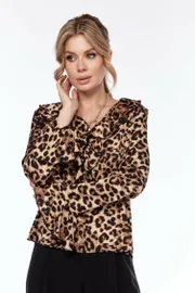 Zestaw Ladis Line #1537 leopard+chernyj
