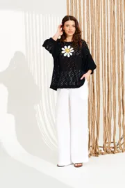 Trousers Elletto Life #2384 belyj