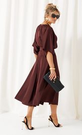 Платье Beautiful & Free 6443 шоколад