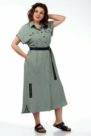 Платье Michel Chic арт. 993/1 олив = 993/2 т.олив