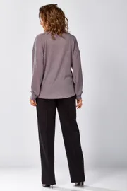 Лонгслив BegiModa #4156 fioletovyj pepel