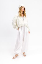 Trousers Pirs #6782 belyj