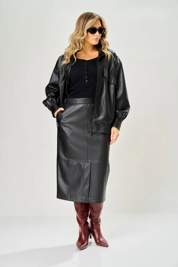 Kurtka Ava fashion #M-230 chernyj