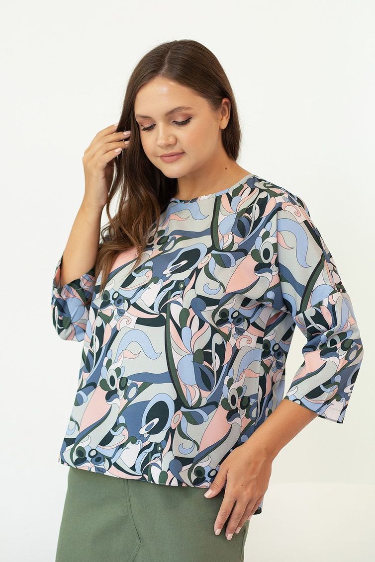 Блуза TOOK A LOOK & Angelika арт. ТБ-300 абстракция