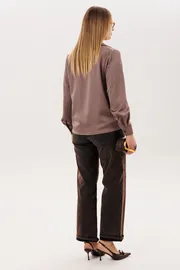 Blouse Anelli Laurel #1663 poceluj kapuchino