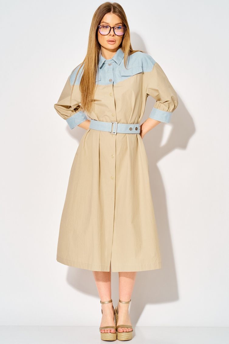 Sukienka LAIKONY #L-434 bezhevyj