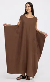 Sukienka FASHION CENTRE L-4258 korichnevyj