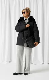 Coat Beautiful & Free 1018 chernyj