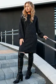 Sukienka Amori #9787 164 chernyj grafit