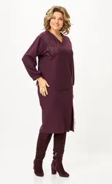 Garnitur Vilena-fashion 1169 burgundi
