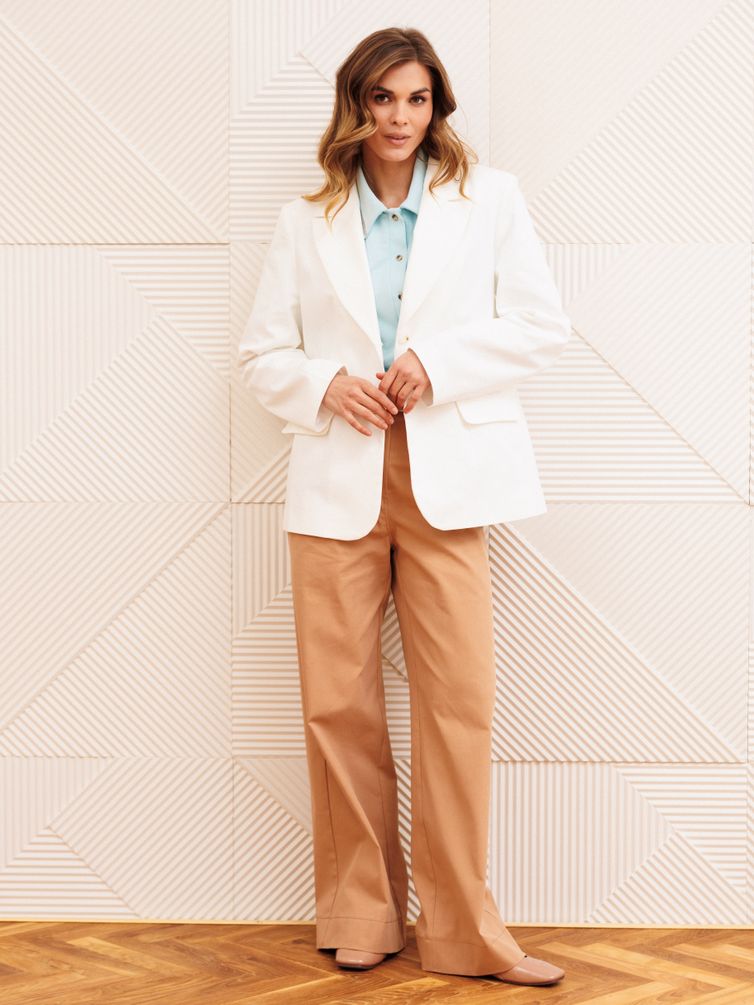 Spodnie GIZART #35377 mokko muss