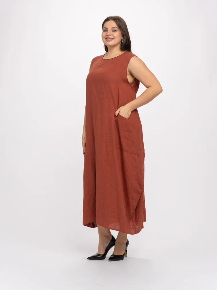 Платье FASHION CENTRE арт. Л-4258/Терракот